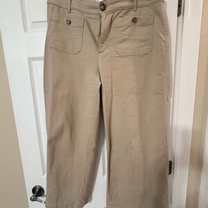 LOFT Palmer Wide Leg Ankle Pants